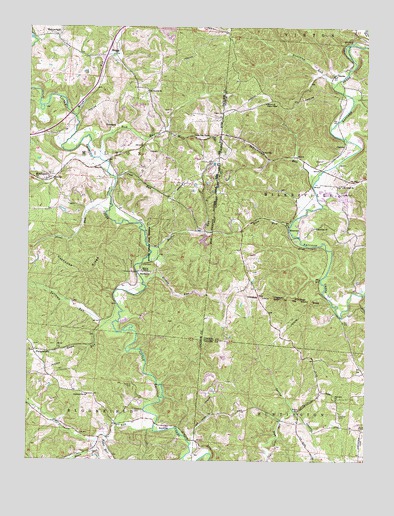 Mulga, OH USGS Topographic Map