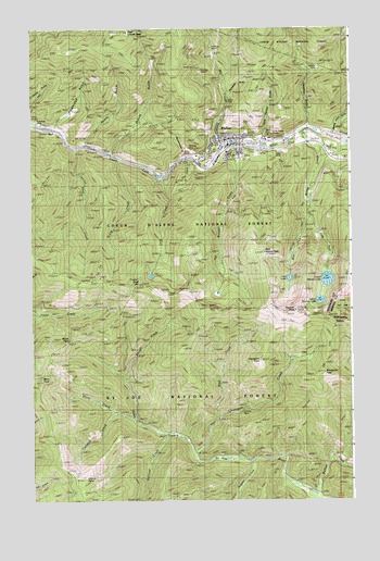 Mullan, ID USGS Topographic Map