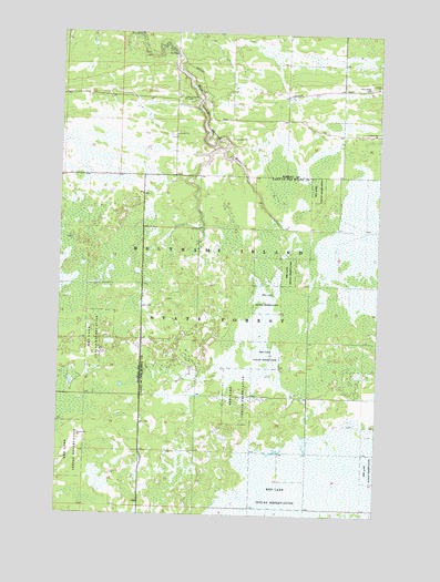 Mulligan Lake NE, MN USGS Topographic Map