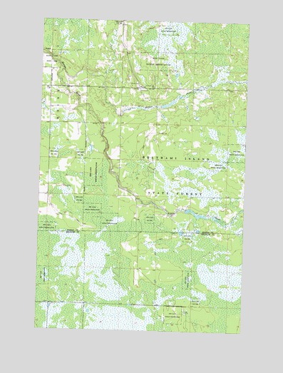 Mulligan Lake SW, MN USGS Topographic Map