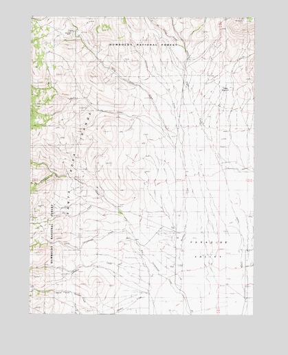 Mullinix Creek, NV USGS Topographic Map