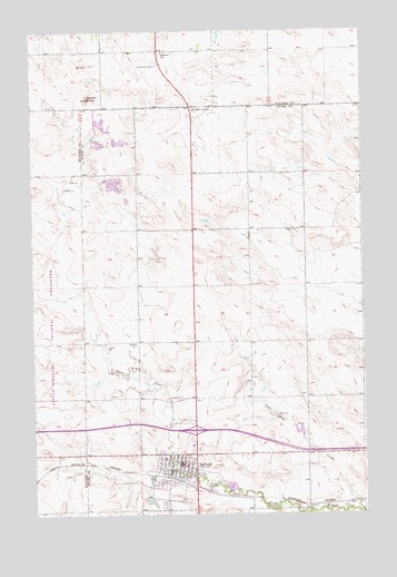 Belfield, ND USGS Topographic Map