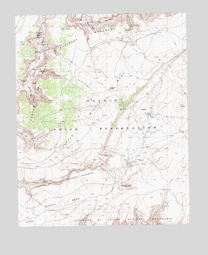 Mummy Cave Ruins, AZ USGS Topographic Map