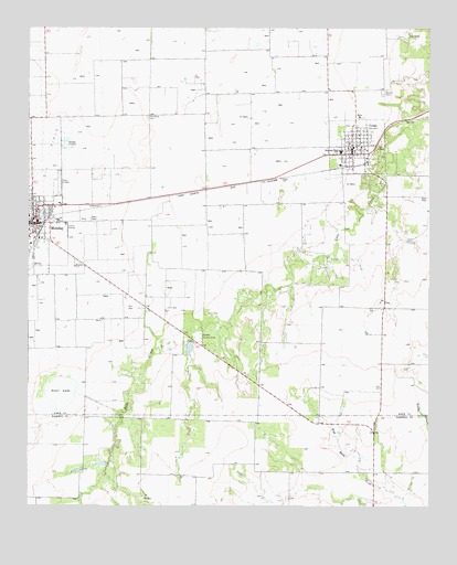Munday East, TX USGS Topographic Map