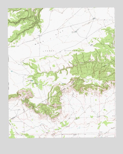 Muniz Canyon, NM USGS Topographic Map