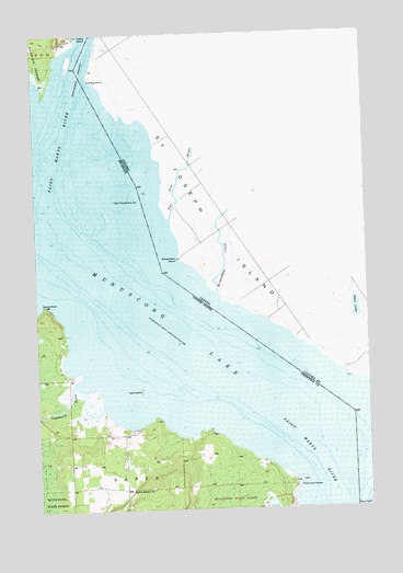 Munuscong NE, MI USGS Topographic Map