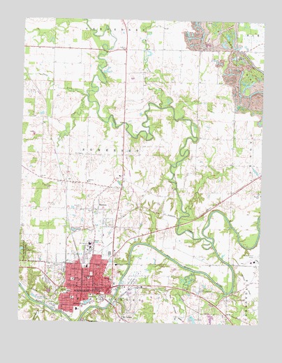 Murphysboro, IL USGS Topographic Map