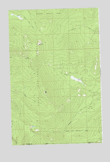 Murr Peak, MT USGS Topographic Map