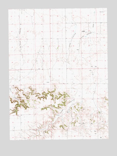 Murray Lake SW, NE USGS Topographic Map