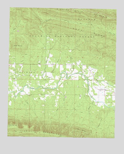 Muse, OK USGS Topographic Map
