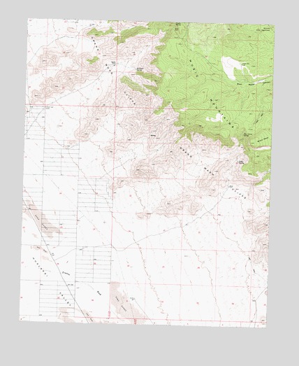 Music Mountains SE, AZ USGS Topographic Map