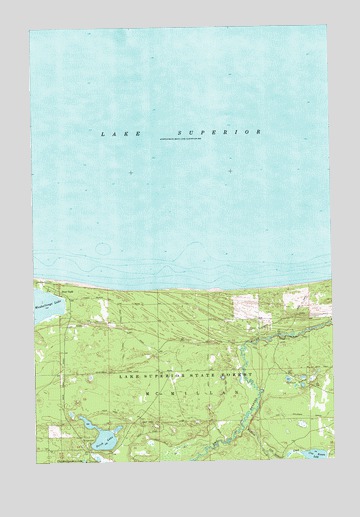 Muskallonge Lake East, MI USGS Topographic Map