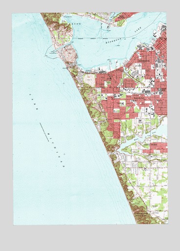 Muskegon West, MI USGS Topographic Map