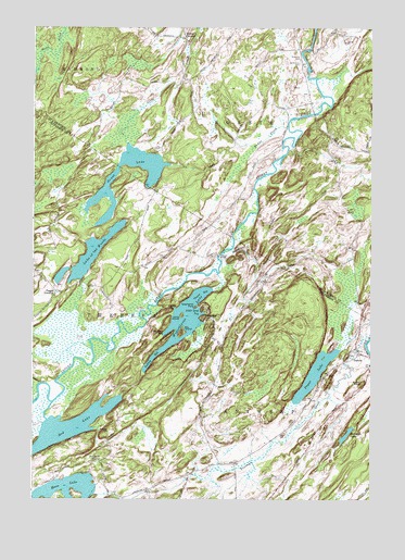 Muskellunge Lake, NY USGS Topographic Map