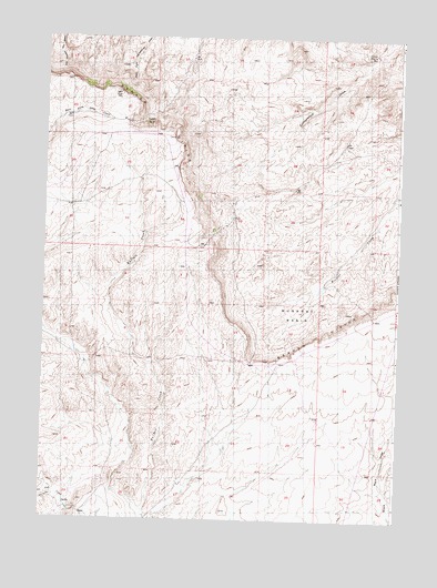 Muskrat Basin, WY USGS Topographic Map