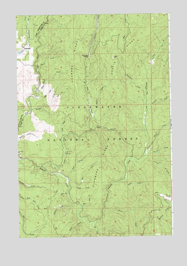 Musselshell, ID USGS Topographic Map