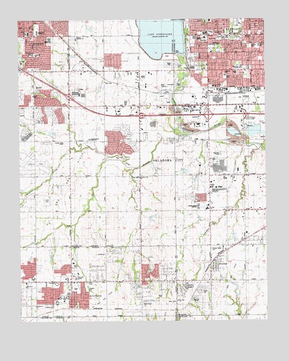 Mustang, OK USGS Topographic Map