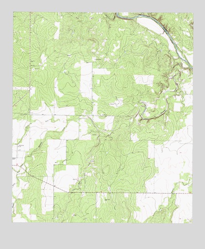 Mustang Creek, TX USGS Topographic Map