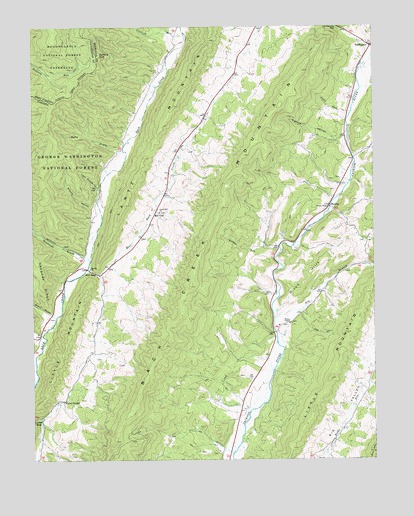 Mustoe, VA USGS Topographic Map