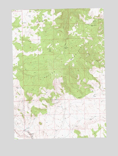 Mutton Mountain, OR USGS Topographic Map