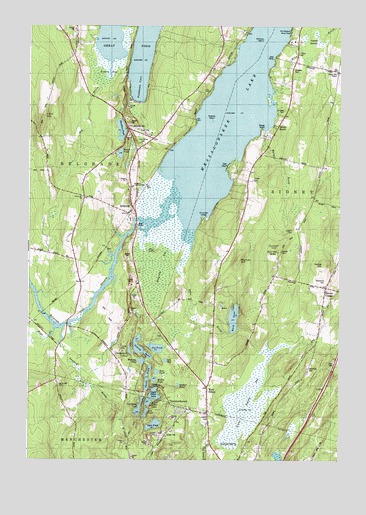 Belgrade, ME USGS Topographic Map