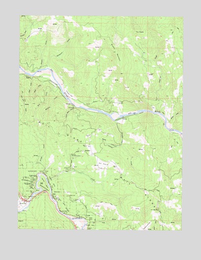 Myers Flat, CA USGS Topographic Map
