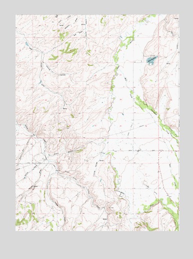 Myers Reservoir, WY USGS Topographic Map