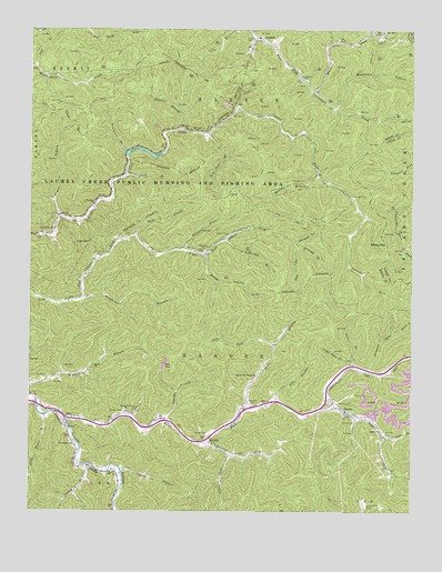 Myrtle, WV USGS Topographic Map