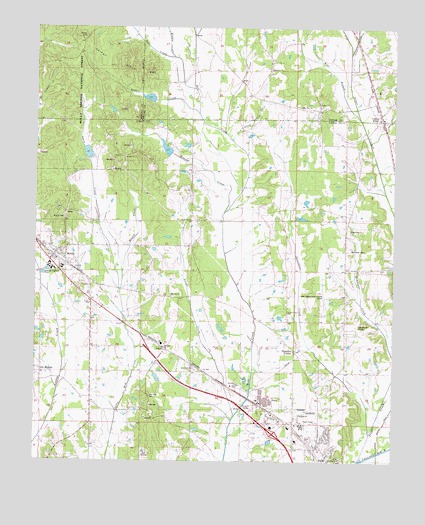 Myrtle, MS USGS Topographic Map