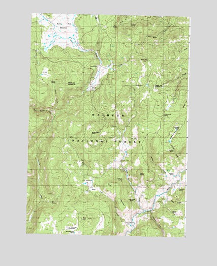 Myrtle Park Meadows, OR USGS Topographic Map