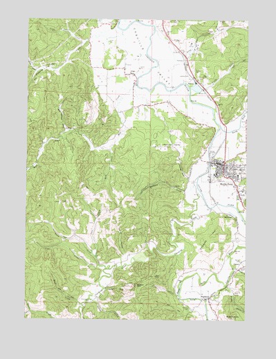 Myrtle Point, OR USGS Topographic Map