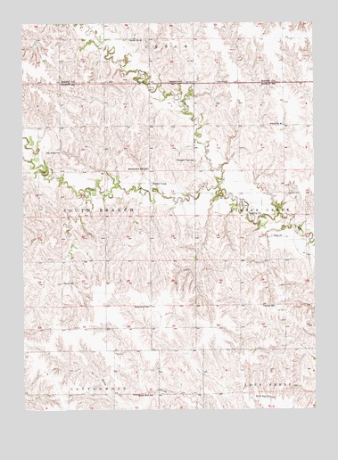 Belgrade NW, NE USGS Topographic Map