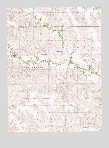 Belgrade NW, NE USGS Topographic Map