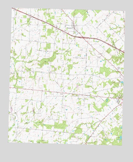 Myrtle Springs, TX USGS Topographic Map