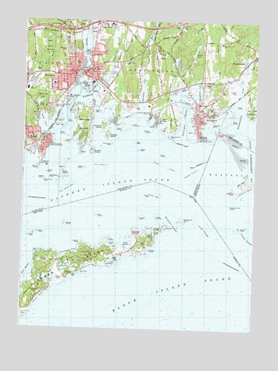 Mystic, CT USGS Topographic Map