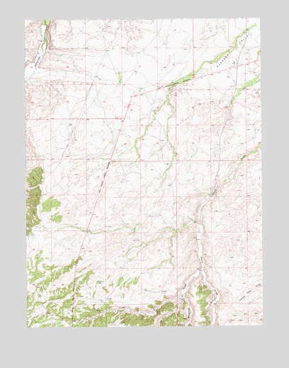 Myton SW, UT USGS Topographic Map