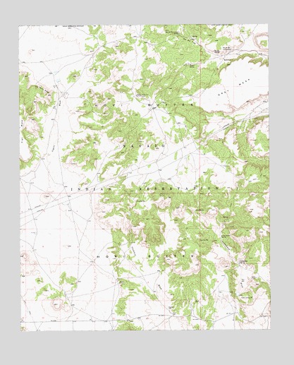 Na Ah Tee Canyon, AZ USGS Topographic Map