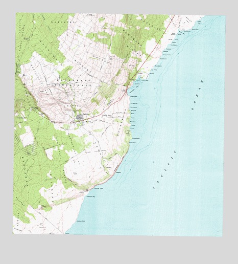 Naalehu, HI USGS Topographic Map