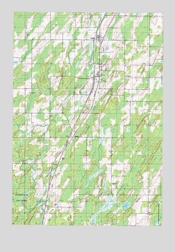 Nadeau, MI USGS Topographic Map