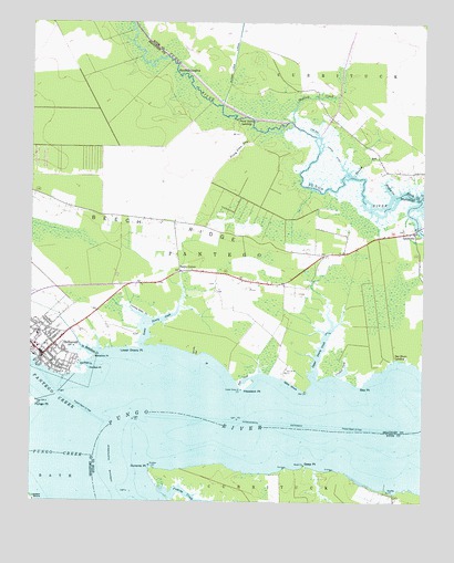 Belhaven, NC USGS Topographic Map