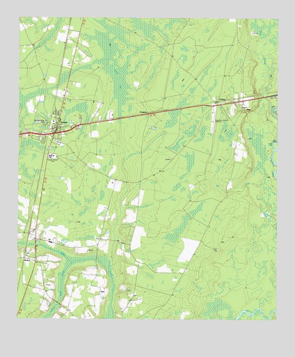 Nahunta, GA USGS Topographic Map