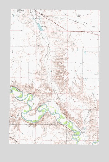 Naismith, MT USGS Topographic Map