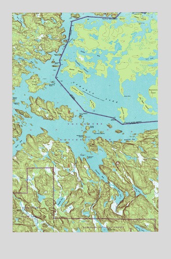 Namakan Island, MN USGS Topographic Map