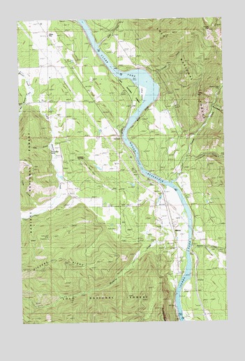 Belknap, MT USGS Topographic Map