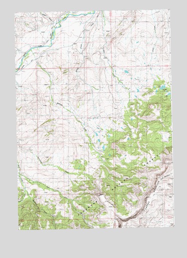 Belknap Creek, WY USGS Topographic Map