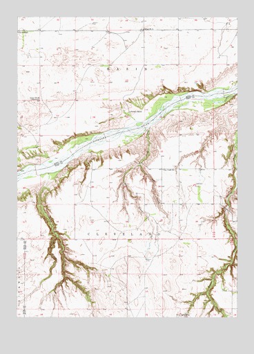 Naper SW, NE USGS Topographic Map