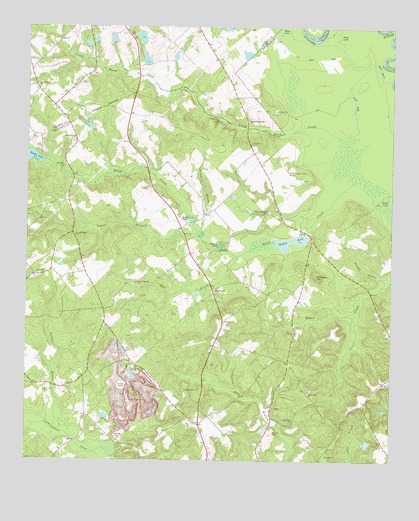 Napier Pond, GA USGS Topographic Map