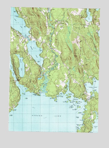 Naples, ME USGS Topographic Map