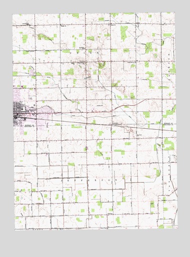 Nappanee East, IN USGS Topographic Map