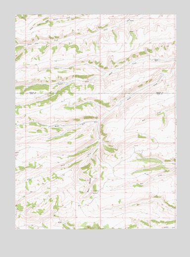 Bell Butte, WY USGS Topographic Map